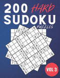 200 Hard Sudoku Puzzles.: Challenging Sudoku Book For Adults ( Volume 3 ) - Paperback