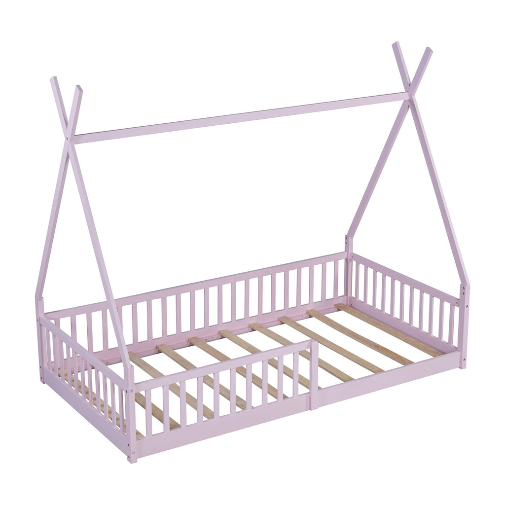 House Shaped Design Bed With Fence