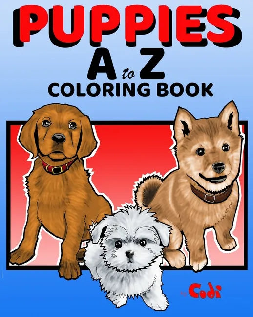 PUPPIES A to Z COLORING BOOK - Paperback