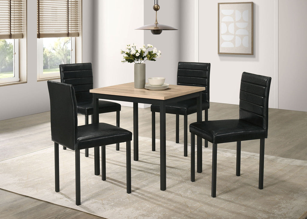 Garza Space Saving Rectangular Dining Table Greige Oak