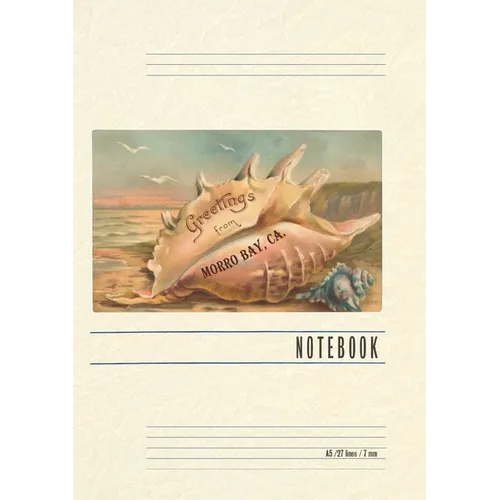 Vintage Lined Notebook Greetings from Morro Bay - Paperback