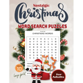 Nostalgic christmas word search puzzles large print for Adults Volume10: 254 large print christmas word search puzzles book Find 2000 different words - Paperback