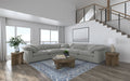 Raleigh 5-piece Boucle Upholstered Modular Sectional Grey