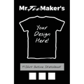 T-Shirt Outline Sketchbook: Tee Shirt Design Ideas Journal to Make Your Own Merch - Paperback