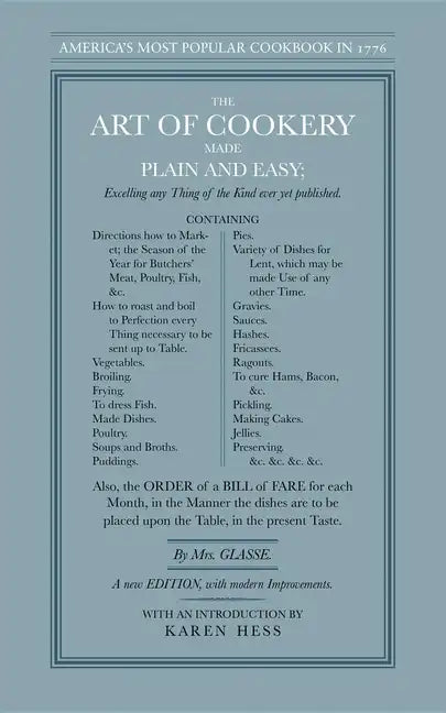 The Art of Cookery Made Plain and Easy - Paperback