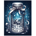 magic jar: an adult coloring book featuring whimsical jars with fun fantasy characters, adorable animals and magical scenes for a - Paperback