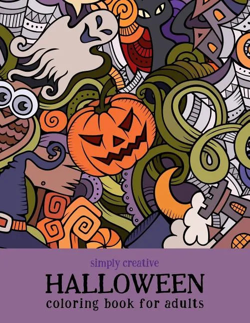Simply Creative Halloween Coloring Book for Adults - Paperback