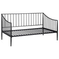 Newbury Metal Twin Daybed Bed Frame Matte Black