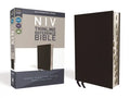 NIV, Thinline Reference Bible, Bonded Leather, Black, Red Letter Edition, Indexed, Comfort Print - Bonded Leather
