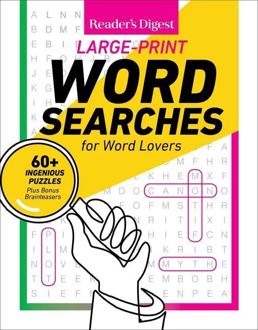 Reader's Digest Large Print Word Searches: 60+ Ingenious Puzzles Plus Bonus Brainteasers - Spiral