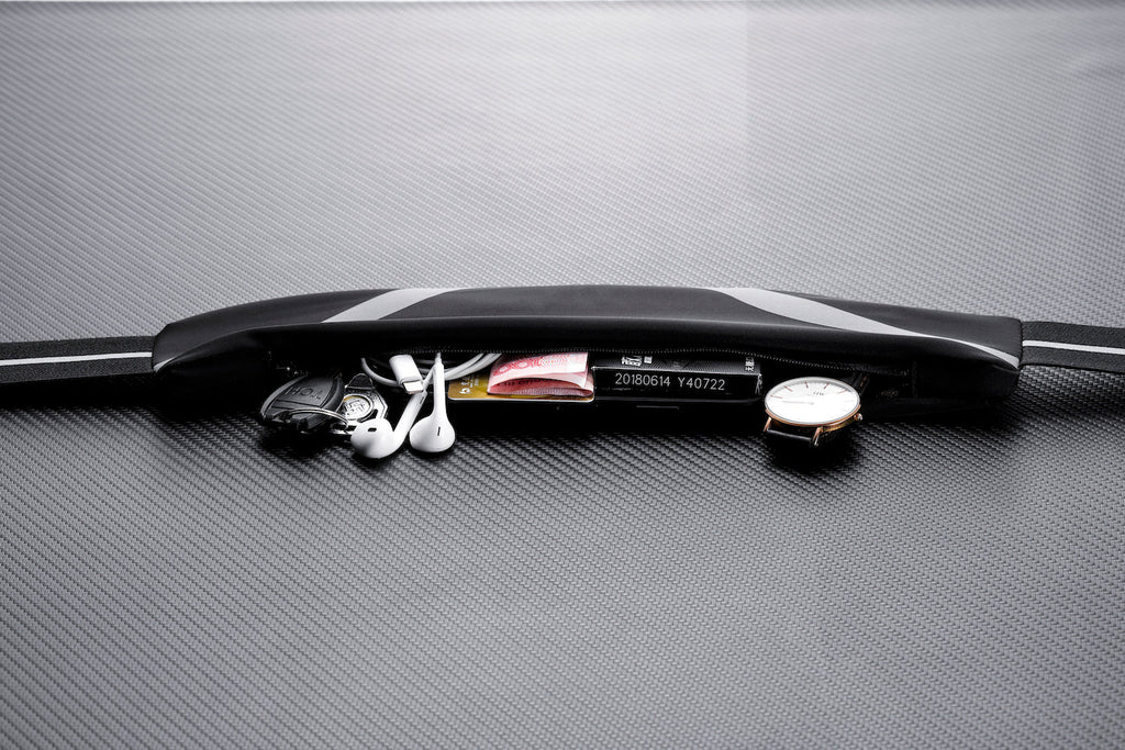 JupiterGear Water-Resistant Sport Waist Pack Running Belt with Reflective Strip