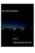 For all Occasions: Poetry by Sharrieff - Paperback