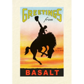 Vintage Lined Notebook Greetings from Basalt, Bronco - Paperback