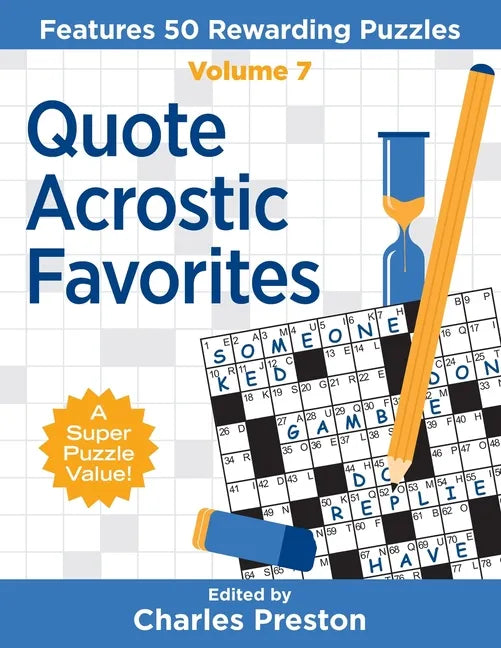 Quote Acrostic Favorites: Features 50 Rewarding Puzzles - Paperback