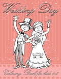 Wedding Day Coloring Book for kids 4-8 - Paperback