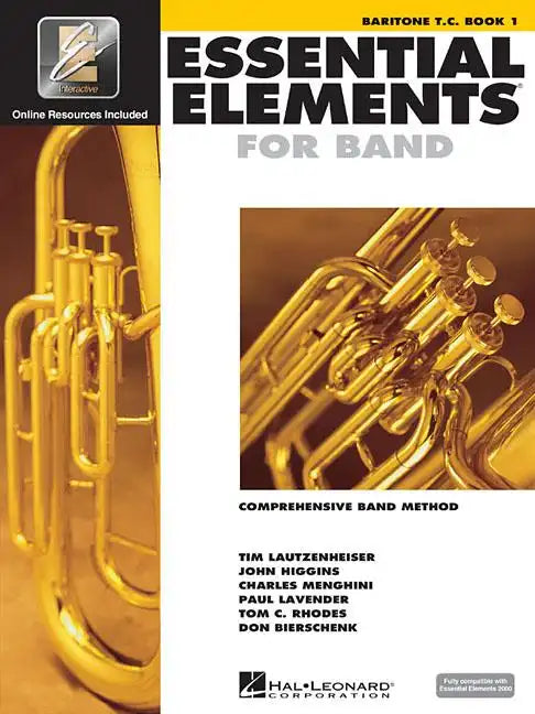 Essential Elements for Band - Baritone T.C. Book 1 with Eei (Book/Online Audio) [With CDROM] - Paperback
