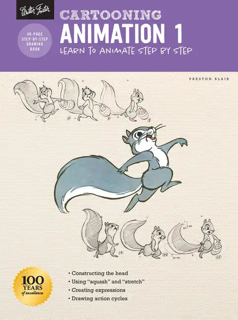 Cartooning: Animation 1 with Preston Blair: Learn to Animate Step by Step - Paperback