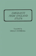 Emigrants from England, 1773-1776 - Paperback