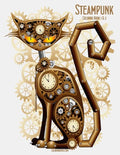 Steampunk Coloring Book 1 & 2 - Paperback