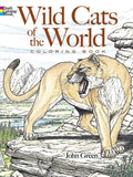 Wild Cats of the World Coloring Book - Paperback
