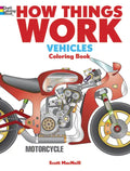 How Things Work: Vehicles Coloring Book - Paperback