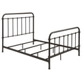 Livingston Metal Full Open Frame Bed Dark Bronze