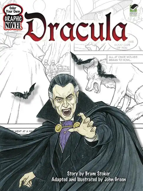 Color Your Own Graphic Novel: Dracula - Paperback