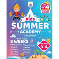 Kids Summer Academy by ArgoPrep - Grades 3-4: 8 Weeks of Math, Reading, Science, Logic, and Fitness Online Access Included Prevent Summer Learning Los - Paperback