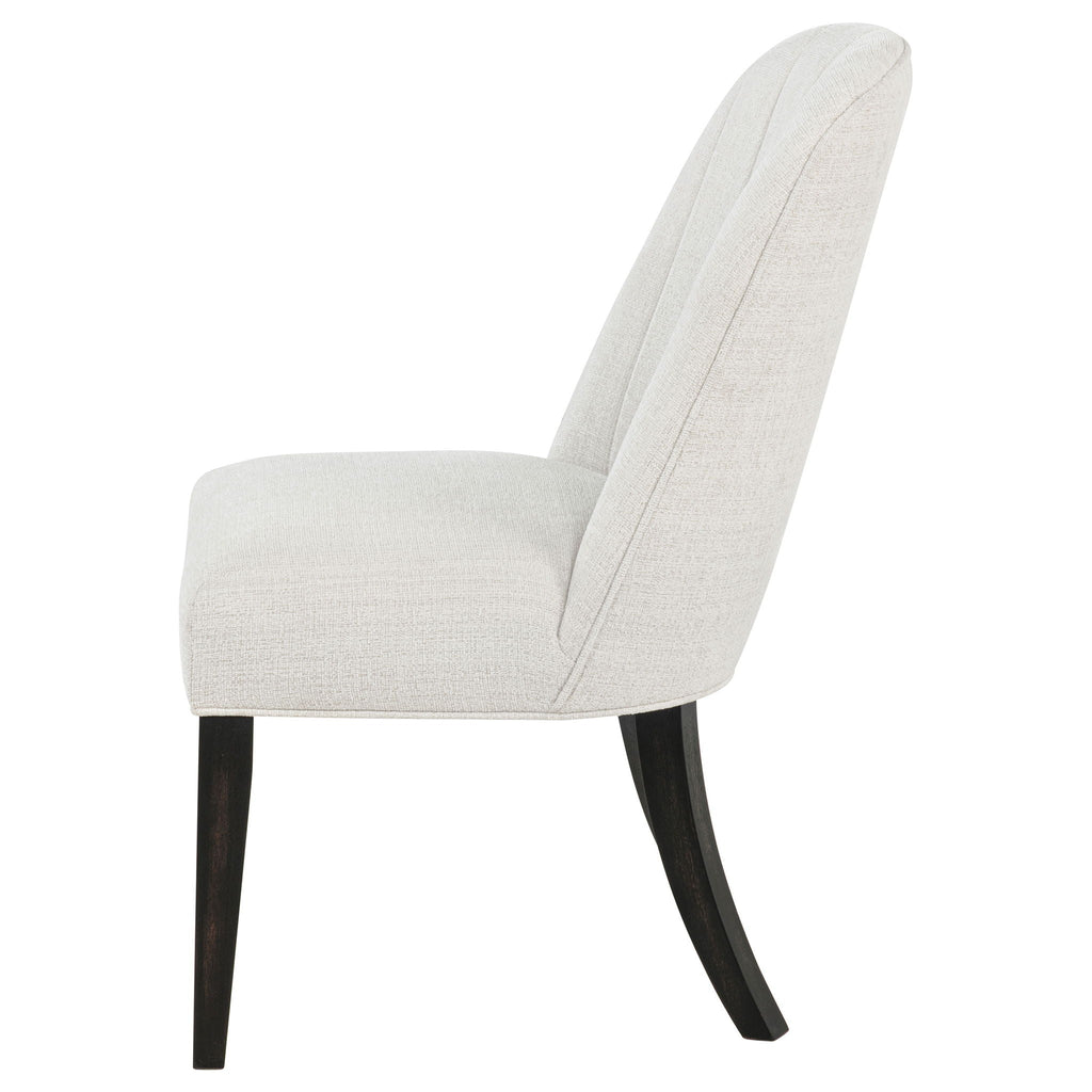 Leandro Upholstered Dining Side Chair Cream (Set of 2)