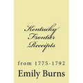 Kentucky Frontier Receipts: from 1775-1792 - Paperback