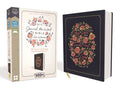 NIV, Journal the Word Bible for Women, Cloth Over Board, Navy, Red Letter Edition, Comfort Print: 500+ Prompts to Encourage Journaling and Reflection - Hardcover