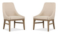 Tristan - Upholstered Arm Chair (Set of 2) - Swiss Coffee
