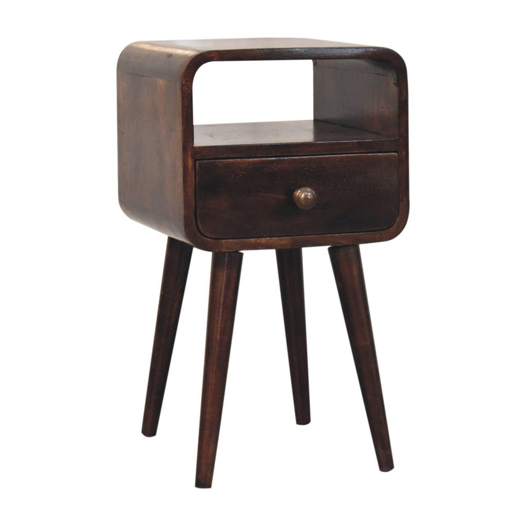 Mini Curve Open Bedside Nightstand
