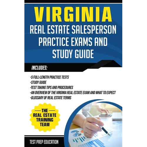 Virginia Real Estate Salesperson Practice Exams and Study Guide - Paperback