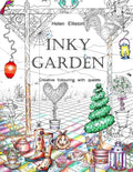 Inky Garden: Creative colouring with quests & 3D paper flower - Paperback