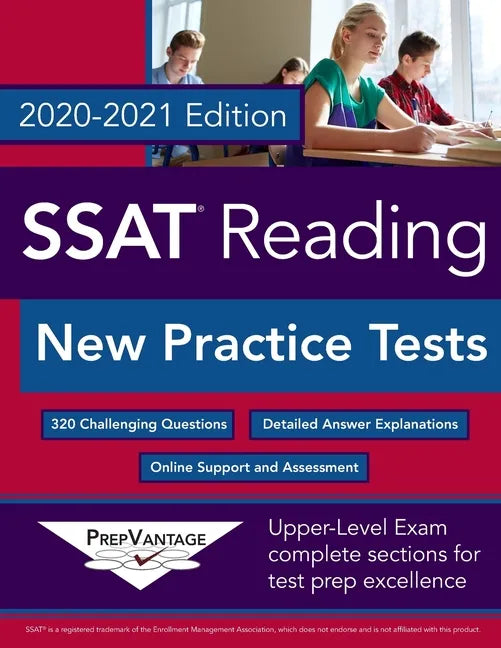 SSAT Reading: New Practice Tests, 2020-2021 Edition - Paperback