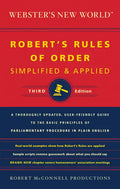 Webster's New World Robert's Rules of Order Simplified and Applied, Third Ed. - Paperback