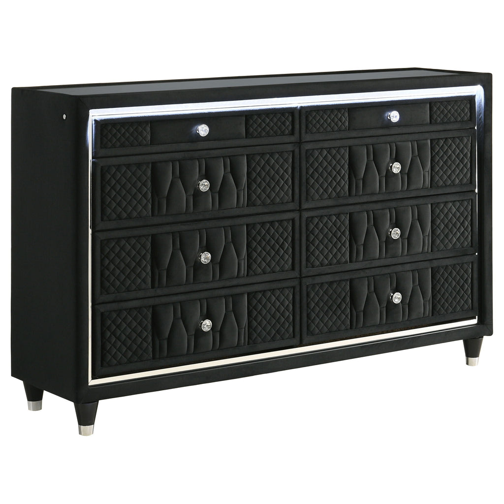 Lorient 4-piece Eastern King Bedroom Set Black