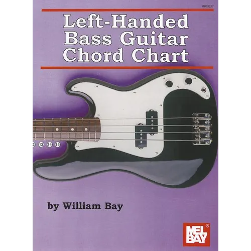 Left-Handed Bass Guitar Chord Chart - Paperback