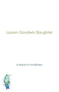 A Lesson in Smallness - Paperback