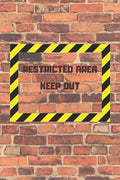 Restricted Area Keep Out: Internet password and username keeper with alphabetical tabs - Paperback