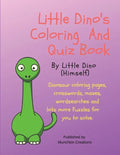 Little Dino's Coloring And Quiz Book - Paperback