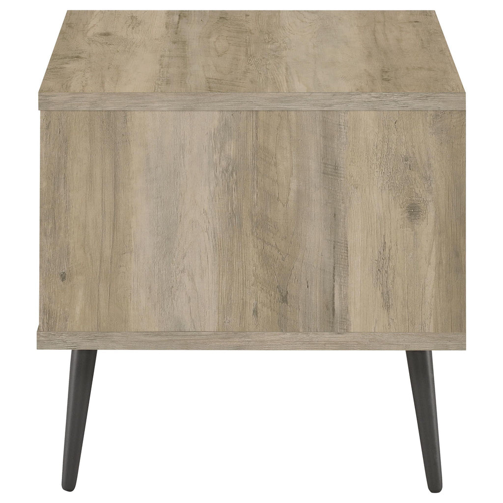 Welsh 2-piece Coffee and End Table Set Distressed Pine