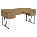 Analiese 63-inch 4-drawer Writing Desk Mango