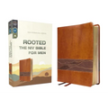 Rooted: The NIV Bible for Men, Leathersoft, Brown, Comfort Print - Imitation Leather
