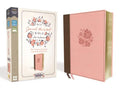 NIV, Journal the Word Bible for Women, Leathersoft, Pink, Red Letter Edition, Comfort Print: 500+ Prompts to Encourage Journaling and Reflection - Imitation Leather