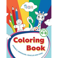 Coloring Book: Fun Travel Games for Kids Ages 4-8 - Engaging Activities for Road Trips, Air Travel for kids and boys. Animals, dinosa - Paperback