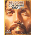 Religious Coloring Book: & Activity, 85 Pages, Fun Designs Inspired by Bible Verses and Religion, Realistic and Simple Art Images, for Women, B - Paperback