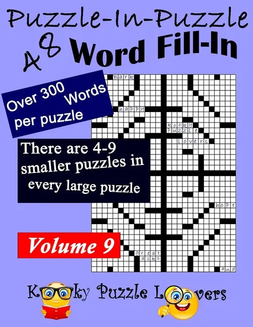 Puzzle-in-Puzzle Word Fill-In Puzzles, Volume 9: 48 Puzzles - Paperback