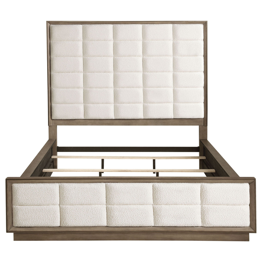Durango 80-inch California King Panel Bed Taupe Oak